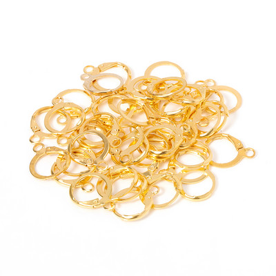 50tk Kõrvarõngakonks Prantsuse kõrvarõngad Kõrvatraadiga kinnitus 13x15mm kõrvaklapi alus Aksessuaarid meisterdamiseks ehete valmistamise komponendid DIY