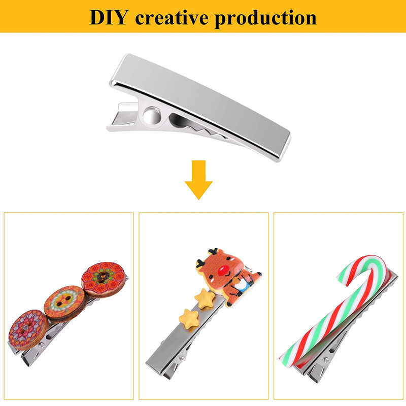 50 tk 2 cm mini alligaator juukseklambrid tühjad juuksenõelad alus ehete valmistamiseks isetegemine lastele juukseklambrid Barrette tarvikud hulgimüük