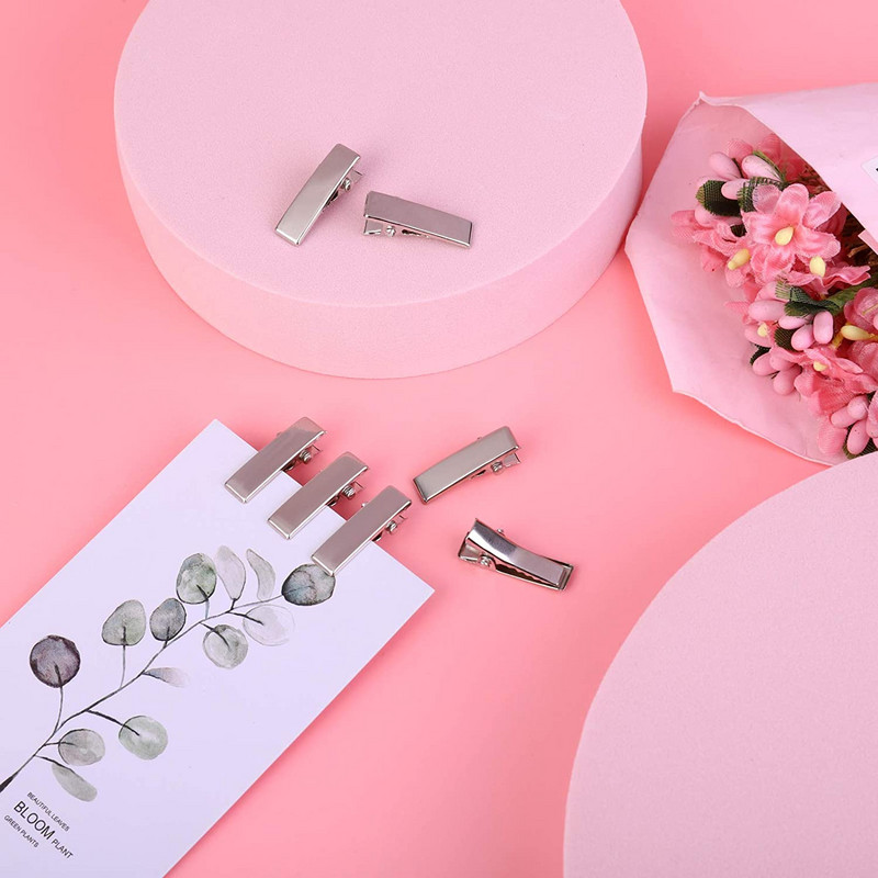 50 tk 2 cm mini alligaator juukseklambrid tühjad juuksenõelad alus ehete valmistamiseks isetegemine lastele juukseklambrid Barrette tarvikud hulgimüük