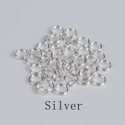 100-200 tk kahekordsed silmused avatud hüpperõngad isetehtud ehted leiud Aksessuaarid ring 2kihilised lõhestatud rõngad pistikud ehete valmistamiseks