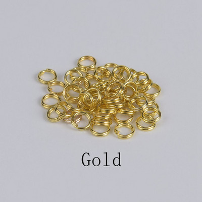 100-200 tk kahekordsed silmused avatud hüpperõngad isetehtud ehted leiud Aksessuaarid ring 2kihilised lõhestatud rõngad pistikud ehete valmistamiseks