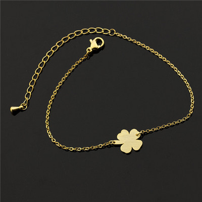 SUUR JUTU Õnne, neljalehelisest ristikust käevõrud naiste kett jalakett rannaehted paljajalu jalavõrud naistele roostevabast terasest