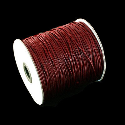 5-15 μέτρα 1 χιλιοστά 1,5 χιλιοστά 2 χιλιοστά κερωμένο βαμβακερό κορδόνι κερωμένο νήμα κορδόνι λουρί κολιέ Σχοινί για κοσμήματα κατασκευής DIY Beading βραχιόλι