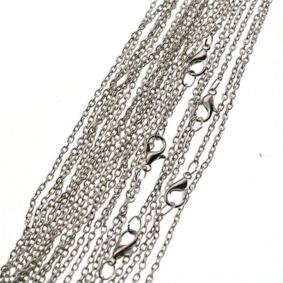 10 tk Roosa kullaga musta hõbetatud metallist ketiga kaelakee ketid 60 cm pikkusega homaari lukuga DIY ehete valmistamise tarvikud