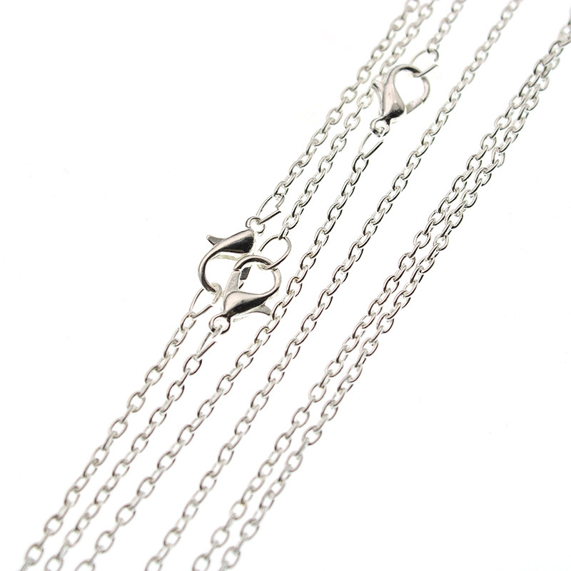 10 tk Roosa kullaga musta hõbetatud metallist ketiga kaelakee ketid 60 cm pikkusega homaari lukuga DIY ehete valmistamise tarvikud