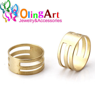 OlingArt KC επίχρυσο Δαχτυλίδι άλματος 3mm/4mm/5mm/6mm/7mm/8mm θηλιά σύνδεσης Μικτού μεγέθους DIY κοσμήματα Σύνδεσμος Διάμετρος σύρματος 0,7mm