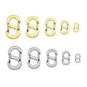 2 τεμ. S-type πόρπη Snap άγκιστρο καραμπίνερ Κολιέ Συνδέσεις Κοσμήματα από ανοξείδωτο ατσάλι Προμήθειες κατασκευής DIY Ευρήματα σύνδεσης