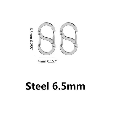 2 τεμ. S-type πόρπη Snap άγκιστρο καραμπίνερ Κολιέ Συνδέσεις Κοσμήματα από ανοξείδωτο ατσάλι Προμήθειες κατασκευής DIY Ευρήματα σύνδεσης