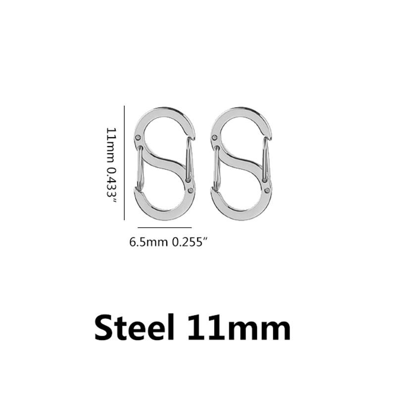 2 τεμ. S-type πόρπη Snap άγκιστρο καραμπίνερ Κολιέ Συνδέσεις Κοσμήματα από ανοξείδωτο ατσάλι Προμήθειες κατασκευής DIY Ευρήματα σύνδεσης