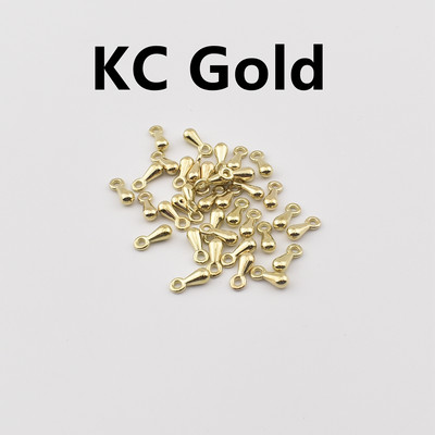 200Pcs/Lot 3*7.5mm CCB kapljice vode DIY završne perle za produžne repove Kapljice lančića Čarobne perle za pribor za izradu nakita