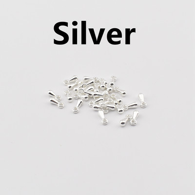 200Pcs/Lot 3*7.5mm CCB kapljice vode DIY završne perle za produžne repove Kapljice lančića Čarobne perle za pribor za izradu nakita