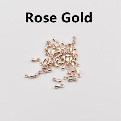 200Pcs/Lot 3*7.5mm CCB kapljice vode DIY završne perle za produžne repove Kapljice lančića Čarobne perle za pribor za izradu nakita