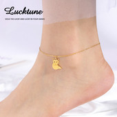 Lucktune Armsad Fox Charms Jalakõrud naistele Roostevabast terasest Loomade jalavõru Käekett Jalakett Mood Sandaalid Rannaehted Kingitus