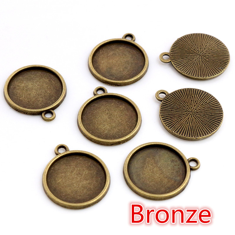 8/10/12-40 mm sisesuurus, klassikaline 7 värvi, kaetud ühepoolne, ühepoolne rippuv, lihtsas stiilis kabošoni alus, sätitav ripats