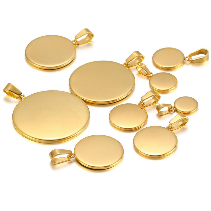 6 8 10 12 14 16 18 20 25 30 χιλιοστά μενταγιόν από ανοξείδωτο χάλυβα Cabochon Cameo Βάση Δίσκος Στεφάνης Κενό για Demo Cabochons Κατασκευή κοσμημάτων