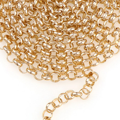 5 6 7 8 10mm Link Ανοιγμένες αλυσίδες Rolo από αλουμίνιο Loop Link Μεταλλικό για αξεσουάρ Βραχιόλι Κολιέ Καλώδιο Diy Jewelry Findings