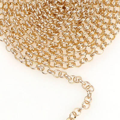 5 6 7 8 10mm Link Ανοιγμένες αλυσίδες Rolo από αλουμίνιο Loop Link Μεταλλικό για αξεσουάρ Βραχιόλι Κολιέ Καλώδιο Diy Jewelry Findings