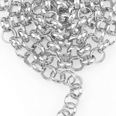 5 6 7 8 10mm Link Ανοιγμένες αλυσίδες Rolo από αλουμίνιο Loop Link Μεταλλικό για αξεσουάρ Βραχιόλι Κολιέ Καλώδιο Diy Jewelry Findings