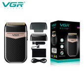 VGR Foil Shaver Professional Electric Shavers Dual Independent Flexing Foils Ξυριστική μηχανή προσώπου Αδιάβροχη κοπή γενειάδας για άνδρες V-331