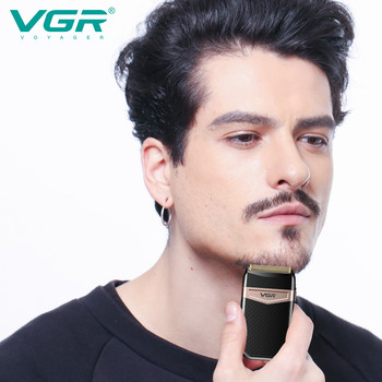 VGR Foil Shaver Professional Electric Shavers Dual Independent Flexing Foils Ξυριστική μηχανή προσώπου Αδιάβροχη κοπή γενειάδας για άνδρες V-331