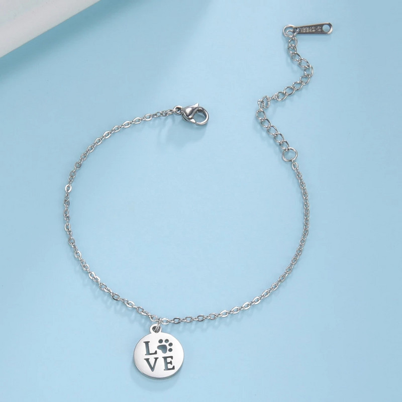 Lucktune Love Heart Anklet για γυναίκες Σανδάλια από ανοξείδωτο ατσάλι Αλυσίδα ποδιών Trendy Boho καλοκαιρινά κοσμήματα Αξεσουάρ παραλίας Δώρο για ζευγάρι