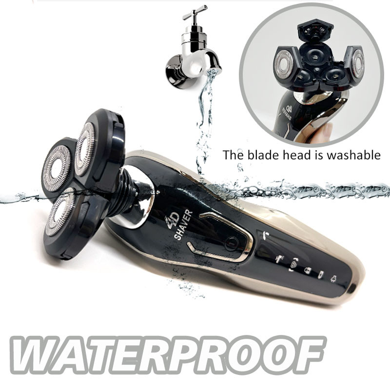 Aparat de ras electric de înaltă calitate, rezistent la apă, cu încărcare rapidă, aparat de ras pentru bărbați, aparat de ras electric reîncărcabil, aparat de bărbierit