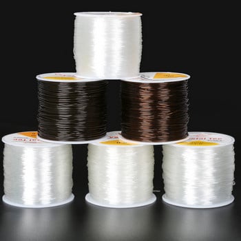 Гореща разпродажба 0,5 mm 0,6 mm 0,8 mm 1 mm Dia Crystal Elastic Beading Cord String Thread бижута находки за Направи си сам Модна огърлица Гривна