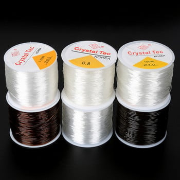 Гореща разпродажба 0,5 mm 0,6 mm 0,8 mm 1 mm Dia Crystal Elastic Beading Cord String Thread бижута находки за Направи си сам Модна огърлица Гривна