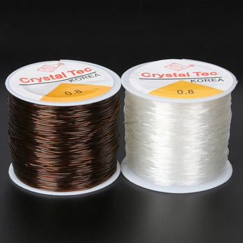 Гореща разпродажба 0,5 mm 0,6 mm 0,8 mm 1 mm Dia Crystal Elastic Beading Cord String Thread бижута находки за Направи си сам Модна огърлица Гривна