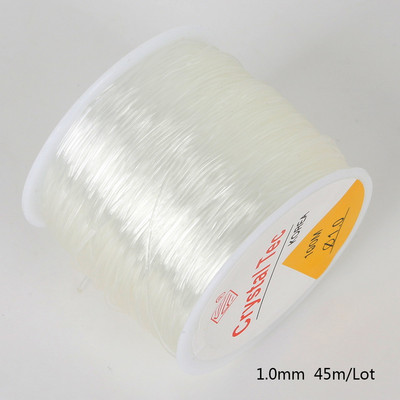 Καυτές εκπτώσεις 0,5mm 0,6mm 0,8mm 1mm Dia Crystal Elastic Beaded String String ευρήματα για DIY Fashion κολιέ βραχιόλι