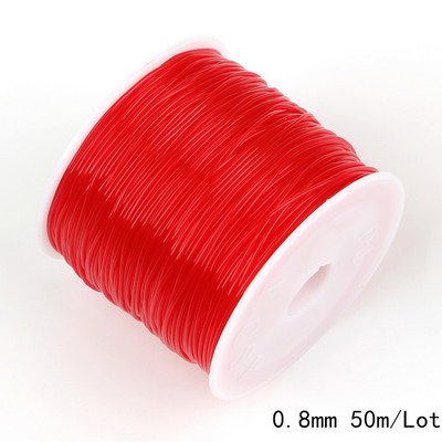 Καυτές εκπτώσεις 0,5mm 0,6mm 0,8mm 1mm Dia Crystal Elastic Beaded String String ευρήματα για DIY Fashion κολιέ βραχιόλι