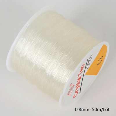 Καυτές εκπτώσεις 0,5mm 0,6mm 0,8mm 1mm Dia Crystal Elastic Beaded String String ευρήματα για DIY Fashion κολιέ βραχιόλι