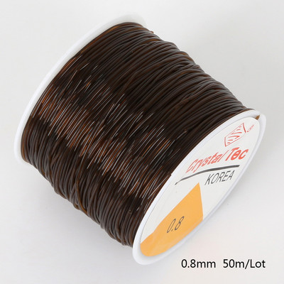 Καυτές εκπτώσεις 0,5mm 0,6mm 0,8mm 1mm Dia Crystal Elastic Beaded String String ευρήματα για DIY Fashion κολιέ βραχιόλι