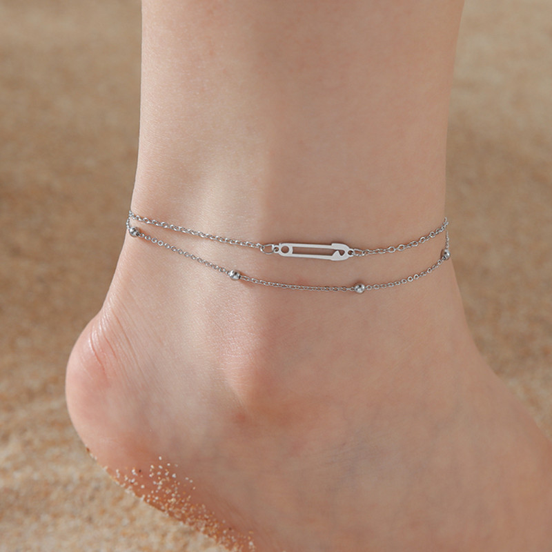 Γυναικεία κρεμαστά ποδαράκια Lucktune Infinity Symbol από ανοξείδωτο ατσάλι Boho Δώρο για πάρτι για καλοκαιρινά κοσμήματα παραλίας