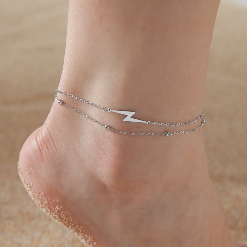 Γυναικεία κρεμαστά ποδαράκια Lucktune Infinity Symbol από ανοξείδωτο ατσάλι Boho Δώρο για πάρτι για καλοκαιρινά κοσμήματα παραλίας