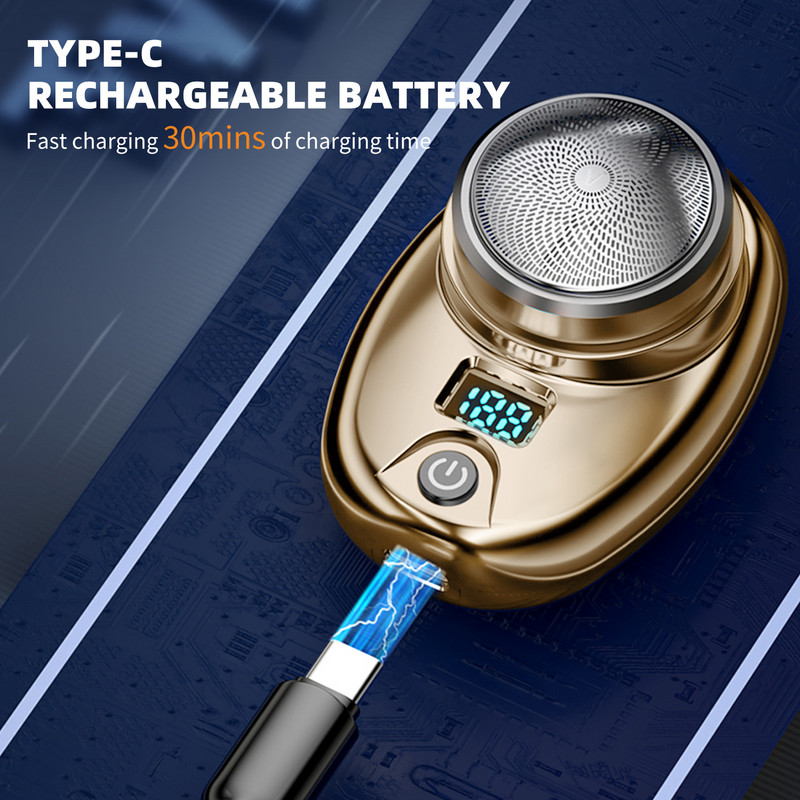 Meeste elektriline habemenuga automaatne pardel IPX7 veekindlad kuivad märgpardlid Laetav kauakestev kaasaskantav näohabemelõikur