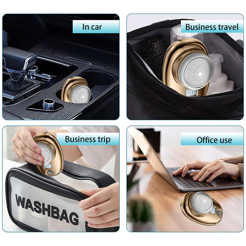 Meeste elektriline habemenuga automaatne pardel IPX7 veekindlad kuivad märgpardlid Laetav kauakestev kaasaskantav näohabemelõikur