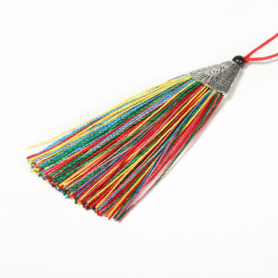 10 tk/partii 8 cm mitmevärviline siidist tuttide nöörihari isetegemise jaoks kõrvarõngaste võluripats tuttidega narmasehete valmistamine käsitsi valmistatud tarvikute jaoks