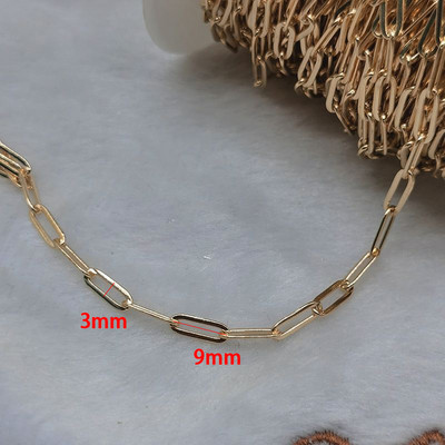 2-meetrine roostevabast terasest Rolo kett kaelarihmade käevõru ehete valmistamiseks hulgikettide valmistamiseks.