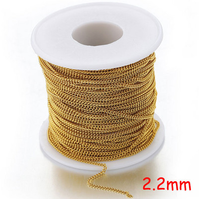 2-meetrine roostevabast terasest Rolo kett kaelarihmade käevõru ehete valmistamiseks hulgikettide valmistamiseks.