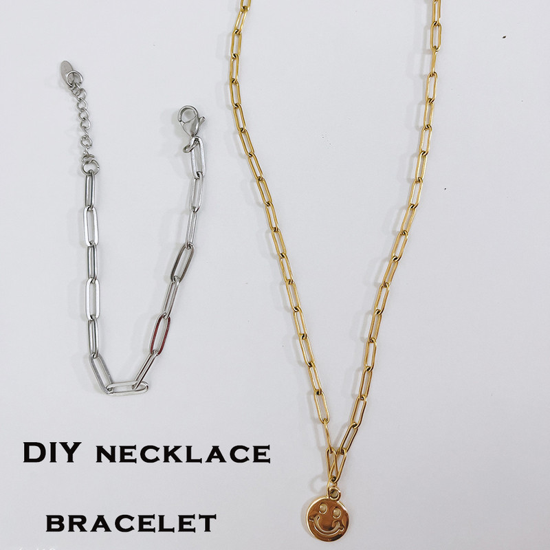 2-meetrine roostevabast terasest Rolo kett kaelarihmade käevõru ehete valmistamiseks hulgikettide valmistamiseks.