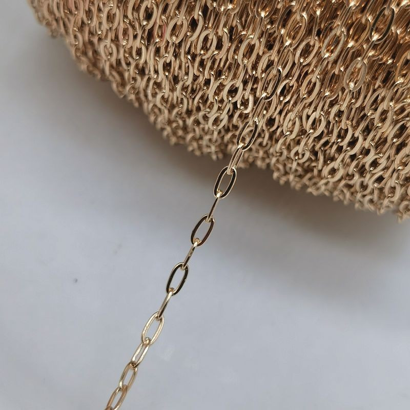 2-meetrine roostevabast terasest Rolo kett kaelarihmade käevõru ehete valmistamiseks hulgikettide valmistamiseks.