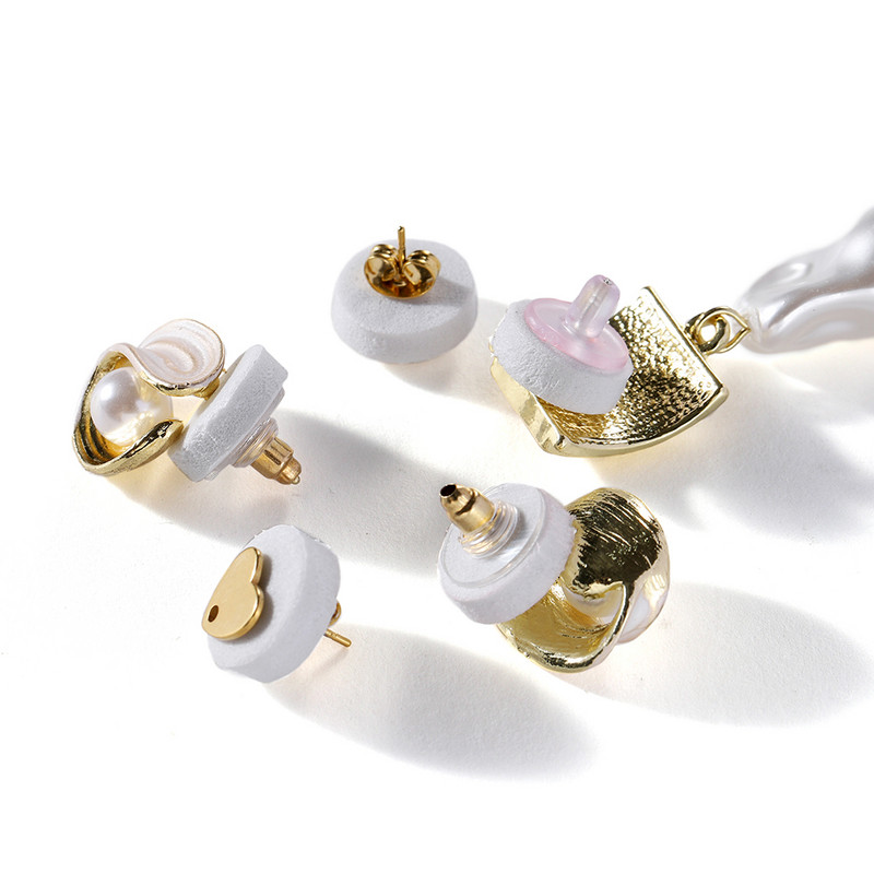 200-500 tk 12 * 12 mm isetegemise osad valge vahuga põrutuskindlad tõukekindlad padjad kõrvarõngastele ehteid kaitsvad matid