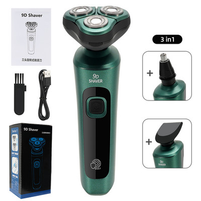 4 az 1-ben elektromos borotva, testre mosható, újratölthető elektromos szakállvágó borotvagép férfiaknak szakállborotva Gyorstöltés