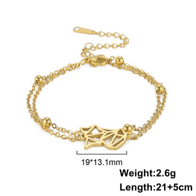 Lucktune χαριτωμένο κρεμαστό ποδαράκι γάτας Γυναικεία ανοξείδωτα ατσάλι Moon Cat Αλυσίδα ποδιών ζώων Μόδα Καλοκαιρινή κοσμήματα παραλίας Δώρο ζευγάρι