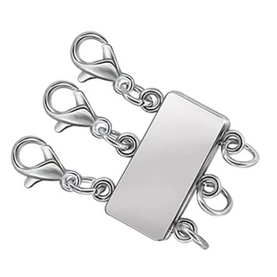 Kopče za višeslojne ogrlice Višeslojne kopče za ogrlice 2/3 niti Zlatno srebrni magnet Višestruki razdjelnik ogrlica za žene Dropship