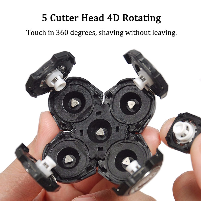 Ανταλλακτική ηλεκτρική ξυριστική κεφαλή κουρευτικής μύτης Sideburns Μαχαίρι καθαρισμού προσώπου σφουγγάρι βούρτσα ανεξάρτητη κοπτική αιωρούμενη κεφαλή