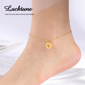 Lucktune Angel Charms Anklets για γυναίκες Ανοξείδωτο ατσάλι Βραχιόλι ποδιών Αλυσίδα ποδιών Boho Jewelry σανδάλια παραλίας Δώρα με αλυσίδα ποδιών