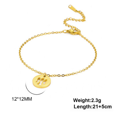 Lucktune Angel Charms Anklets για γυναίκες Ανοξείδωτο ατσάλι Βραχιόλι ποδιών Αλυσίδα ποδιών Boho Jewelry σανδάλια παραλίας Δώρα με αλυσίδα ποδιών