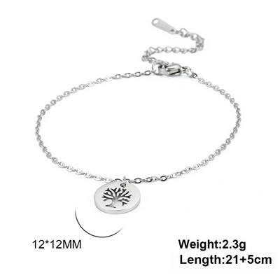 Lucktune Viking Tree of Life Anklets από ανοξείδωτο ατσάλι Charms Σανδάλια με αλυσίδα ποδιών Anklet για γυναίκες Μόδα Boho Jewelry Beach Δώρο